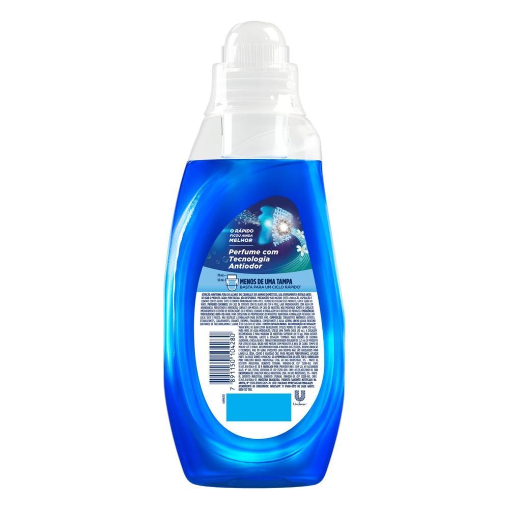 Lava Roupas Líquido Ciclo Rápido OMO Ação Antiodor 750ml - 4
