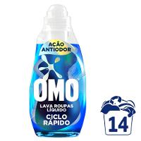 Lava Roupas Líquido Ciclo Rápido OMO Ação Antiodor 750ml - 2