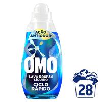 Lava Roupas Líquido Ciclo Rápido OMO Ação Antiodor 1,4L - 2