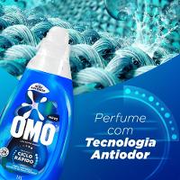 Lava Roupas Líquido Ciclo Rápido OMO Ação Antiodor 1,4L - 8