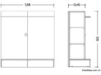 Painel para TV até 42" Móveis Albatroz Wave - 5