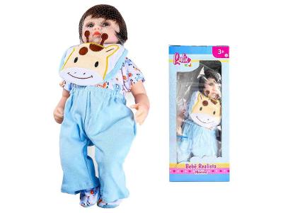Boneco Bebê Realista 42cm com Acessórios 