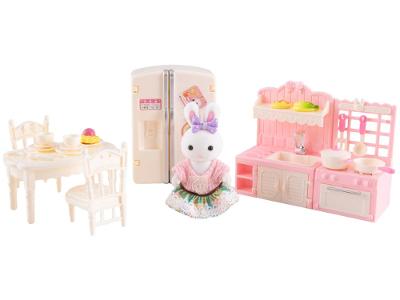 Playset Coelho Lullie Kids Cozinha Miniatura 