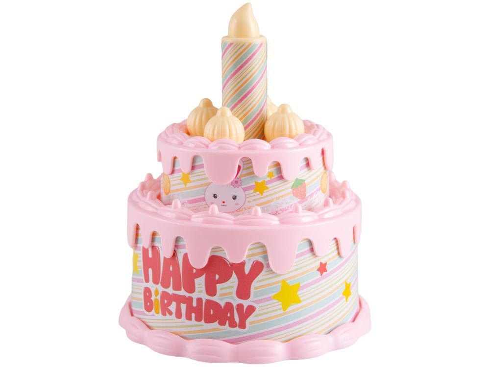 Mini Figura Família Coelho Bolo de Aniversário  - 2