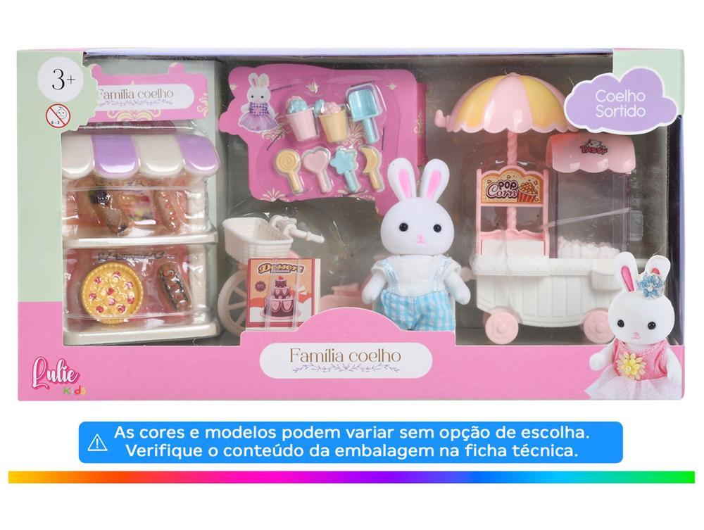 Playset Família Coelho Carrinho de Sobremesa Lulie - 2