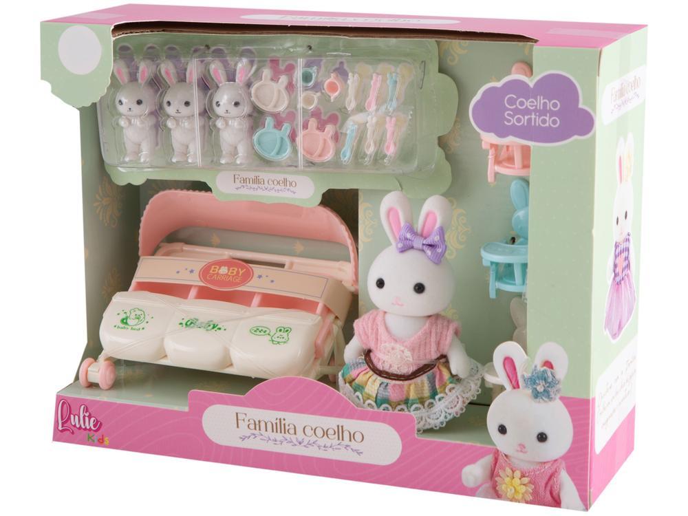 Mini Figura Família Coelho Lulie Kids 4 Unidades  - 9