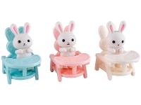 Mini Figura Família Coelho Lulie Kids 4 Unidades  - 3