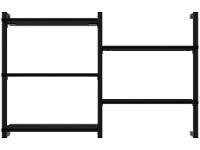 Prateleira de MDP e Aço Preto Indusat D7 Home 40cm - 3
