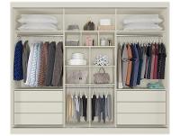 Guarda-roupa Casal com Espelho 6 Gavetas 3 Portas de Correr Móveis Europa Bragança