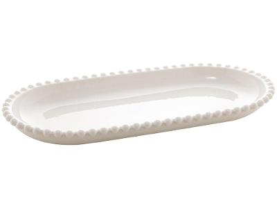 Travessa de Porcelana Oval Wolff Mesa Nórdica