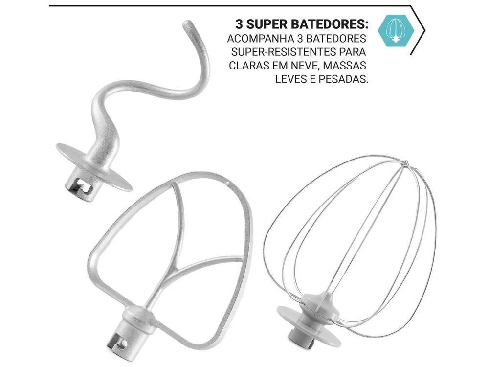 Batedeira Planetária Philco Preta 800W 12 Velocidades 5 Litros PBP90A 103401154 - 4