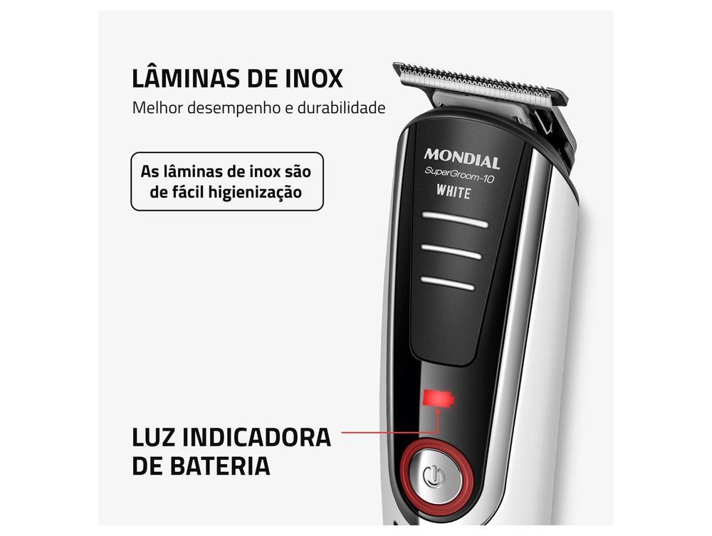 Aparador de Pelos Mondial Super Groom 10 BG-08 com Acessórios 78605-01 - 5