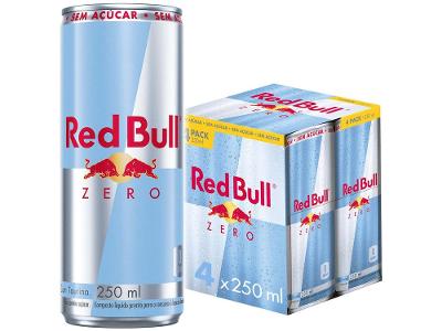 Bebida Energética Red Bull Zero 250ml 4 Unidades
