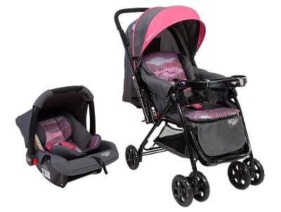 Carrinho de Bebê com Bebê Conforto Cosco Kids Reverse 0 a 15kg
