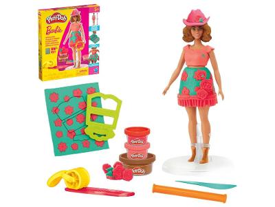 Boneca Barbie Play-Doh Arranjos e Franjas 