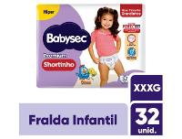 Fralda Shortinho BabySec Premium Galinha Pintadinha XXXG 19kg 32 Unidades - 2