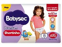 Fralda Shortinho BabySec Premium Galinha Pintadinha XXXG 19kg 16 Unidades - 1