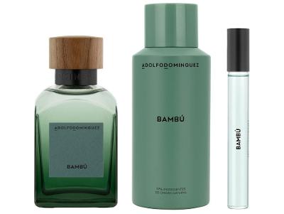 Kit Perfume Masculino Adolfo Dominguez Bambu Eau de Parfum 120ml + Desodorante 150ml + Eau de Parfum Travel Size 10ml