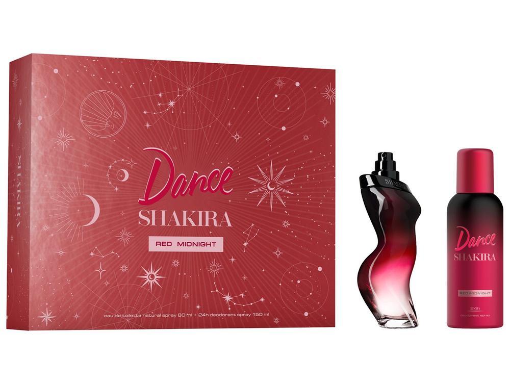 Kit Perfume Feminino Shakira Dance Red Midnight 1 Eau de Toilette de 80ml + 1 Desodorante Spray de 150ml - 1