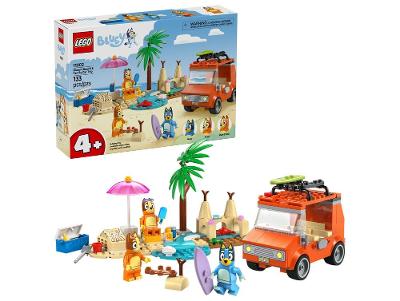 LEGO Viagem à Praia no Carro da Família da Bluey 