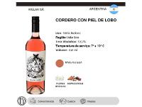 Vinho Rosé Seco Cordero con Piel de Lobo Argentina 750ml - 3