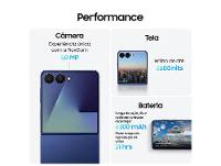 Smartphone Samsung Galaxy Z Flip7 512GB Preto 5G Tela 6,9" Câm. Dupla 50MP Galaxy AI - 5