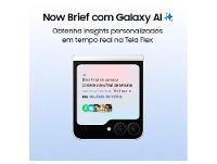 Smartphone Samsung Galaxy Z Flip7 FE 256GB Branco 5G  8GB RAM Tela  6,7" Câm. Dupla + Selfie 10MP