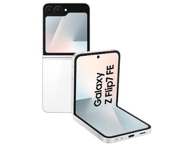 Celular Samsung Galaxy Z Flip7 FE 128GB Branco 5G  8GB RAM Tela 6,7" Câm. Dupla de 50MP Galaxy AI