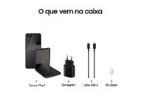 Smartphone Samsung Galaxy Z Flip7 256GB Preto 5G Tela 6,9" Câm. Dupla 50MP Galaxy AI - 8