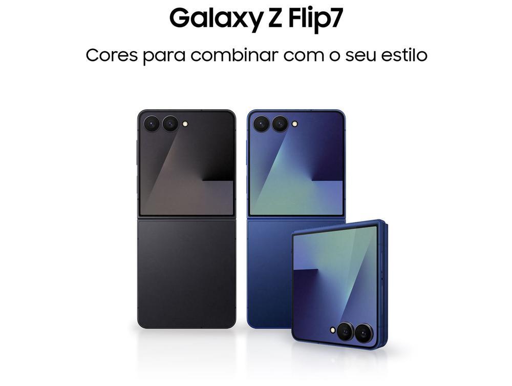 Smartphone Samsung Galaxy Z Flip7 512GB Azul 5G Tela 6,9" Câm. Dupla 50MP Galaxy AI - 2