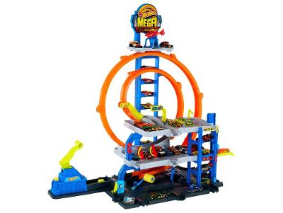 Kit Pista Hot Wheels Mega Garagem Mattel.
