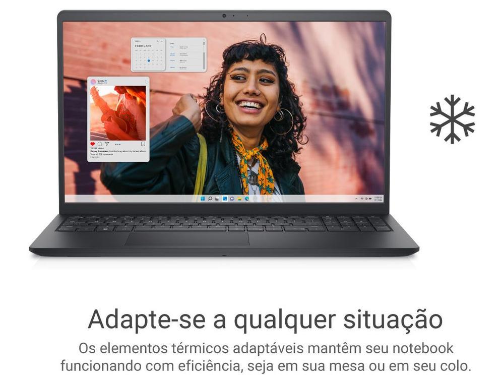 Notebook Dell Inspiron 15 I15-I3100-A15P Intel Core 3 8GB RAM 512GB SSD 15,6" Full HD Windows 11 I15-I3100-A15P - 8
