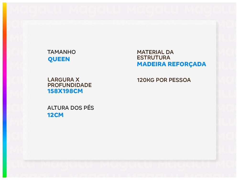 Base Cama Box Queen Prorelax Bipartida 37x158x198cm Diplomata - 2