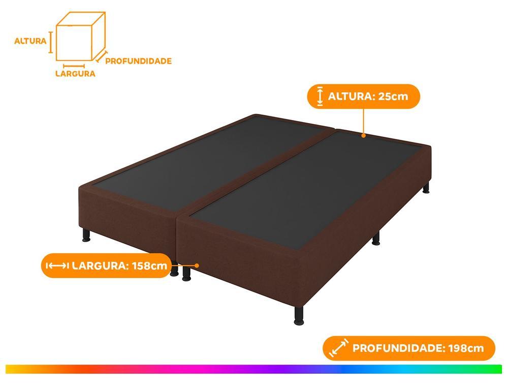 Base Cama Box Queen Prorelax Bipartida 37x158x198cm Diplomata - 4