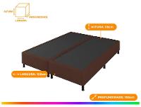 Base Cama Box Queen Prorelax Bipartida 37x158x198cm Diplomata - 4