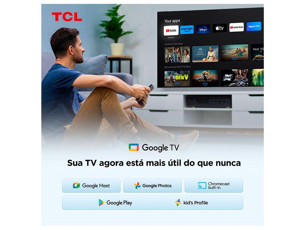 Smart TV 40" TCL Full HD QLED 40S5K Google TV 2 HDMI - 7