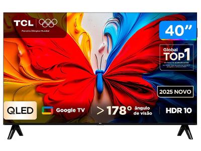 Smart TV 40" TCL Full HD QLED 40S5K Google TV 2 HDMI