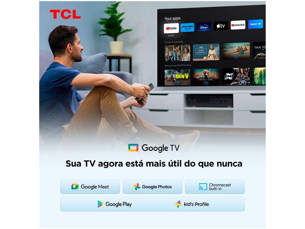Smart TV 32" TCL Full HD QLED 35S5K Google TV 2 HDMI - 7