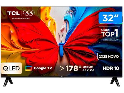 Smart TV 32" TCL Full HD QLED 35S5K Google TV 2 HDMI