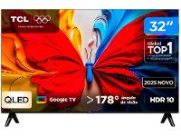 Smart TV 32" TCL Full HD QLED 35S5K Google TV 2 HDMI - 1