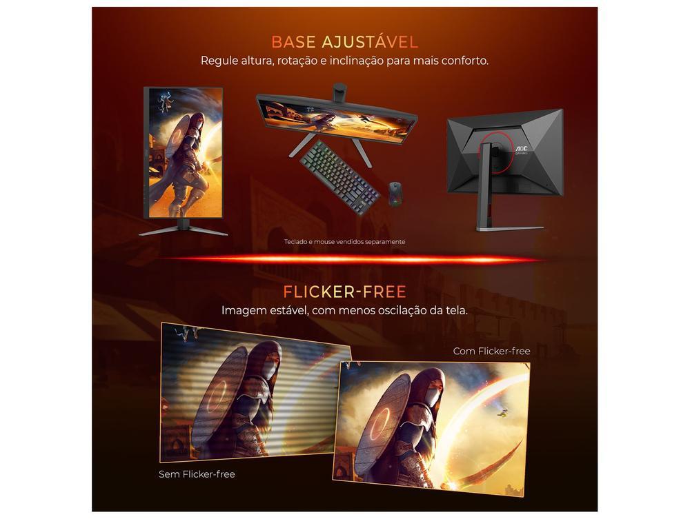 Monitor Gamer AOC Gaming Q27G4F 27" QHD 180Hz IPS 0,5ms HDMI G-Sync Q27G4F/57 - 5