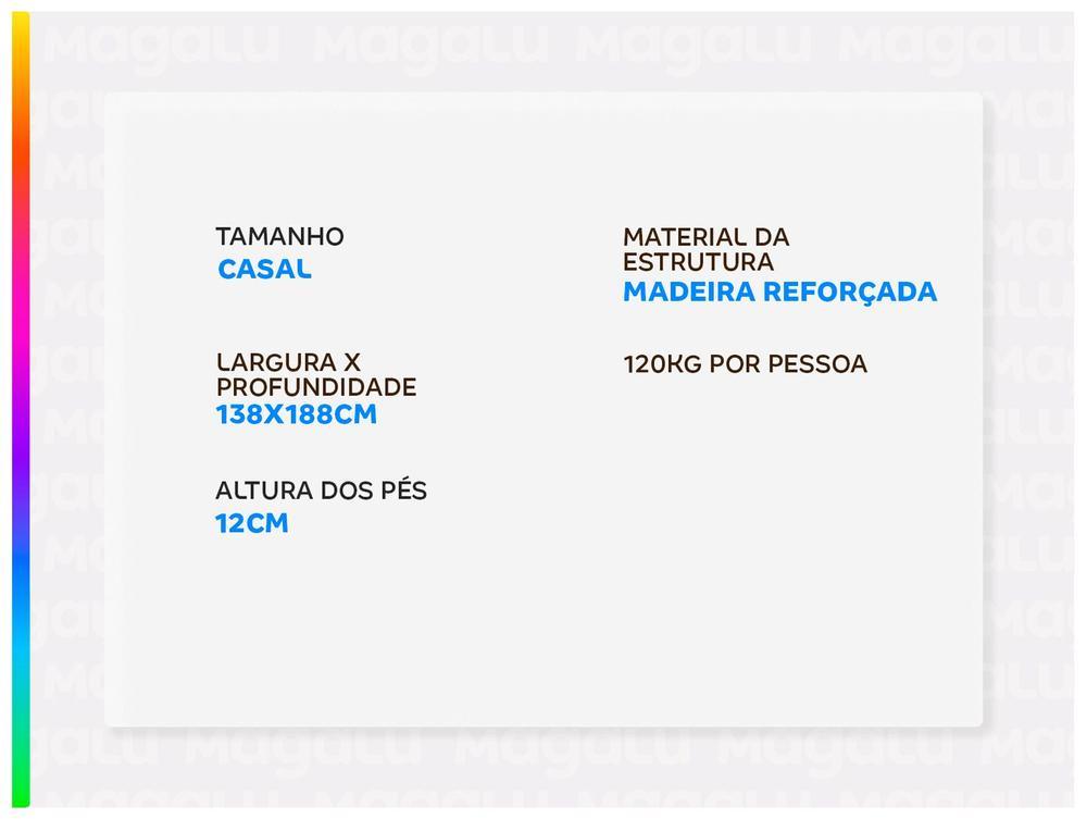 Base Cama Box Casal Prorelax 37x138x188cm Diplomata - 2