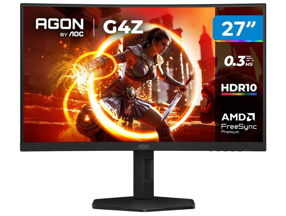 Monitor Gamer Curvo AOC Gaming C27G4Z/P 27" Full HD 300Hz 0,3ms HDMI C27G4Z/P/57 - 1