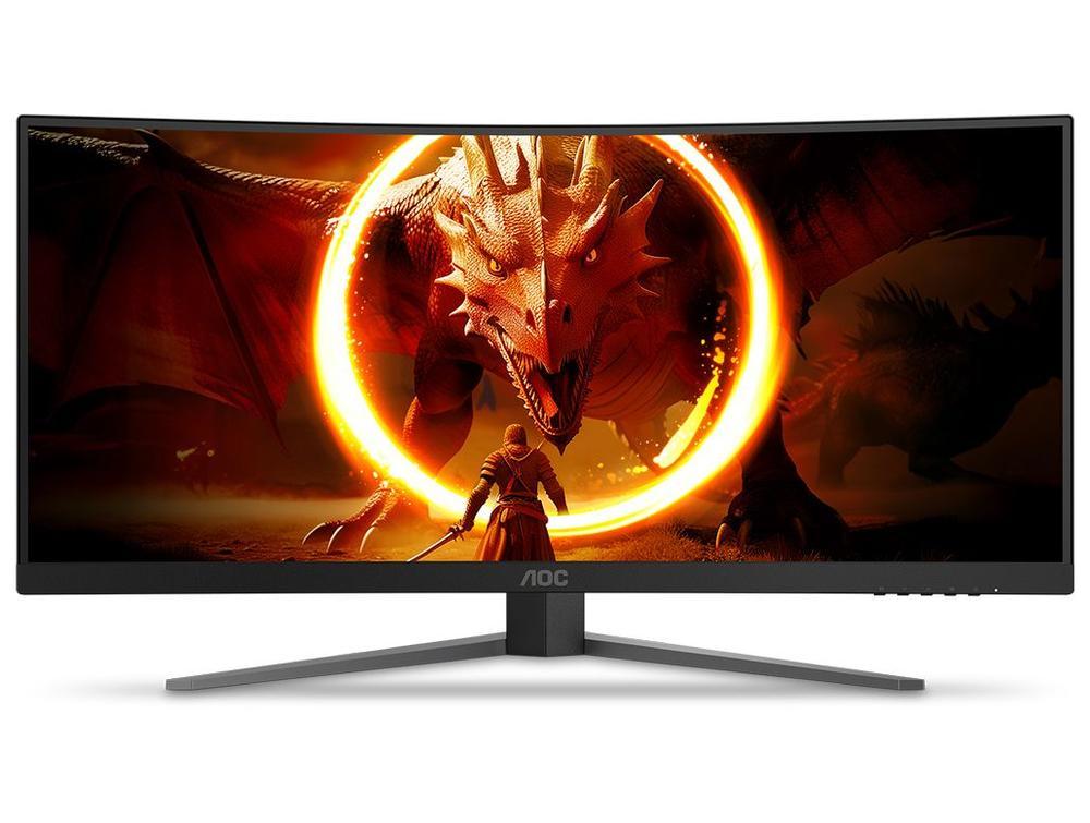 Monitor Gamer Curvo AOC Gaming U34G4C 34" WQHD 180Hz 0,5ms HDMI DisplayPort FreeSync U34G4C/57 - 4