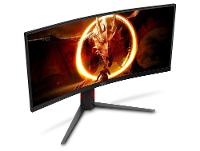 Monitor Gamer Curvo AOC Gaming U34G4C 34" WQHD 180Hz 0,5ms HDMI DisplayPort FreeSync U34G4C/57 - 6