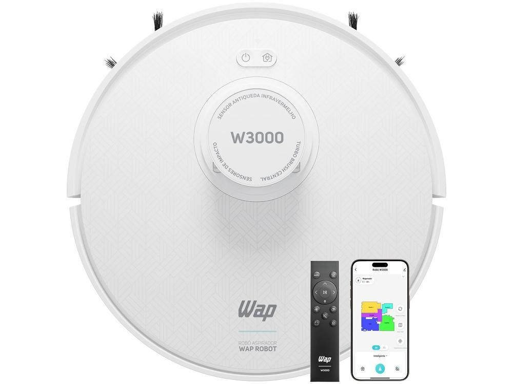 Robô Aspirador WAP Robot W3000 48W com Mapeamento compatível com Alexa FW009557 - 6