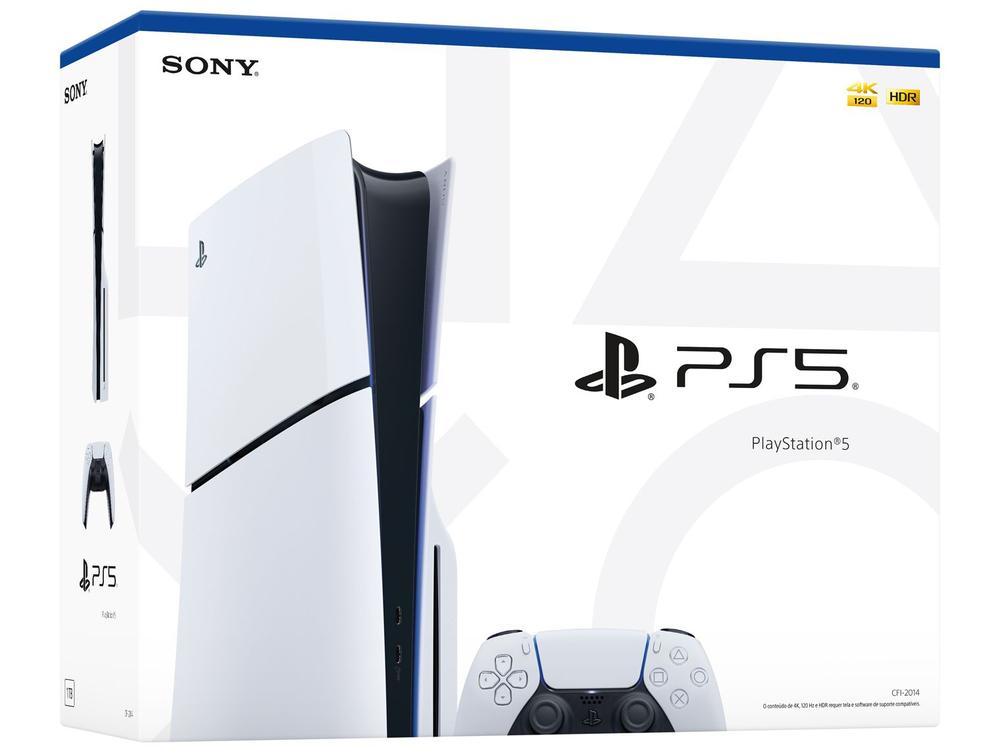 PlayStation 5 Slim 2025 1TB 1 Controle Branco Sony - 6