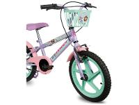 Bicicleta Infantil Aro 16 Verden 10511 A Casa Mágica da Gabby Lilás e Verde com Rodinhas Freio V-Brake - 5