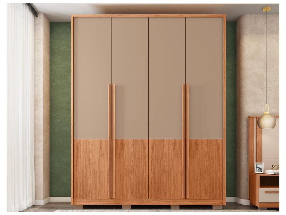 Guarda-roupa Solteiro 3 Gavetas 4 Portas Caemmun Francis - 6