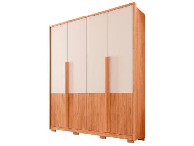 Guarda-roupa Solteiro 3 Gavetas 4 Portas Caemmun Francis